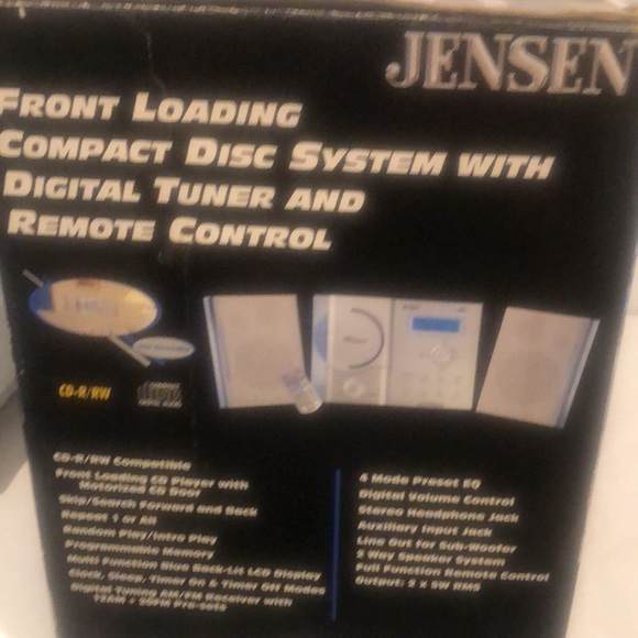 Jensen JMC-350 Vertical Music System CD Player Stereo - New Stock Vintage Item - Picture 3 of 3